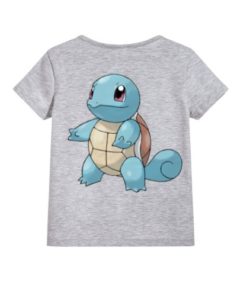 Grey standing tortoise Kid's Printed T Shirt