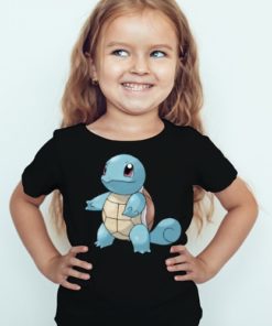 Black Girl standing tortoise Kid's Printed T Shirt