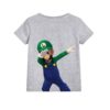 Grey Dancing Mario Kid's Printed T Shirt