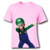Pink Dancing Mario Kid's Printed T Shirt