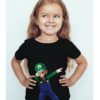 Black Girl Dancing Mario Kid's Printed T Shirt