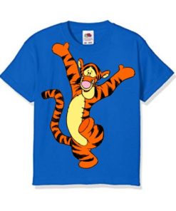 Blue Dancing Tiger Kid's Printed T Shirt