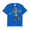Blue Cartooned Blue Ghost Kid's Printed T Shirt