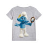 Grey Cartoon Character Bluish Kid's Printed T Shirt