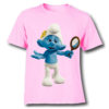 Pink Cartoon Character Bluish Kid's Printed T Shirt
