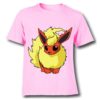 Pink Rabbit in Yellow Kid's Printed T Shirt
