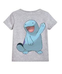 Grey Dolphin in Blue Kid's Printed T Shirt