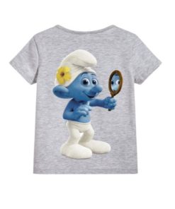 Grey Mirror Ghost Kid's Printed T Shirt
