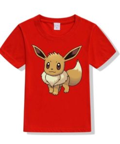 Red Innocent Squirrel Kid's Printed T Shirt
