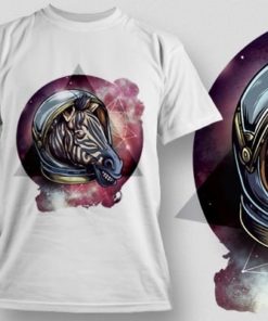Printe5 Cosmic Zebra T Shirt