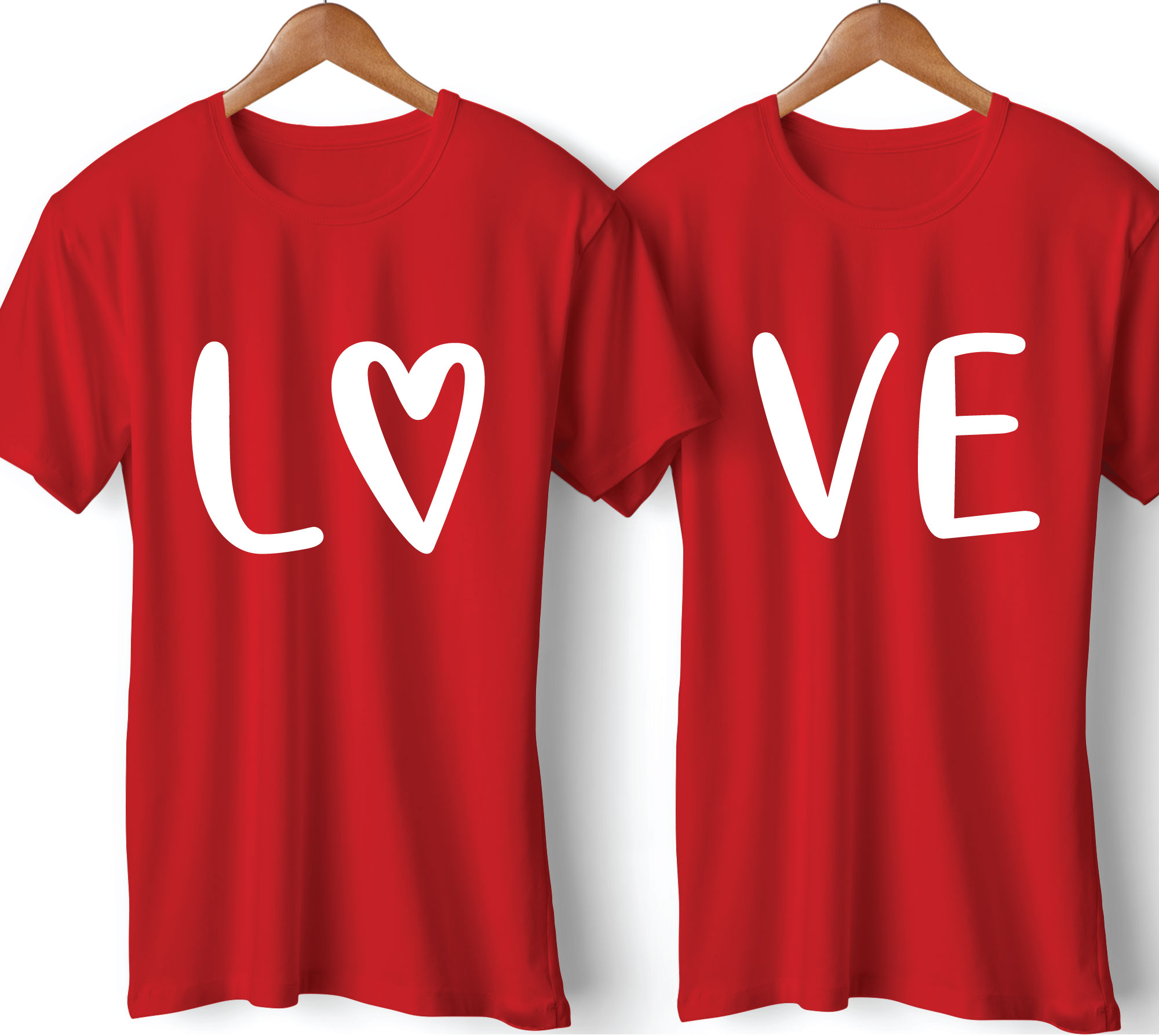 Love Printed Couple T-Shirt
