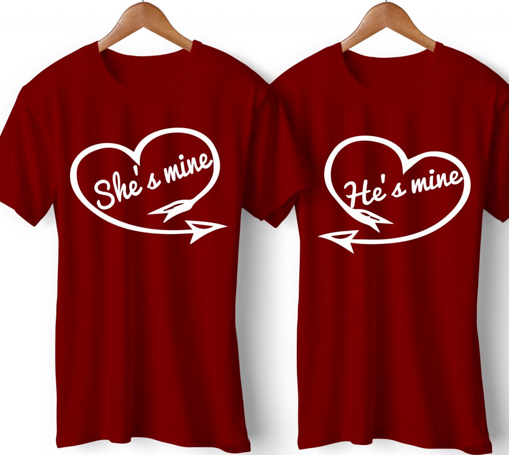 he and she t shirts