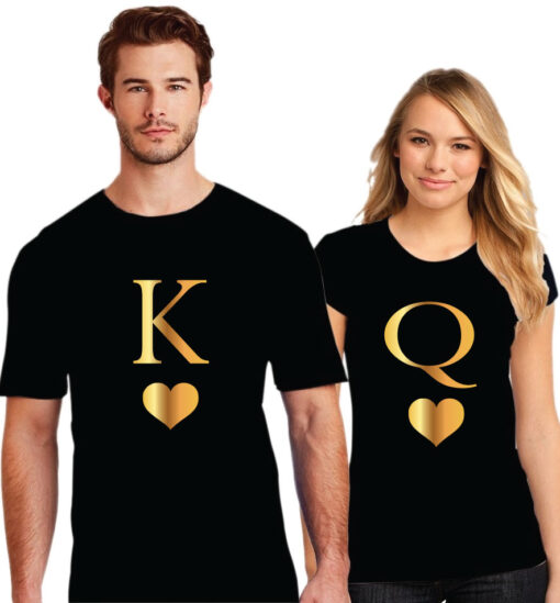King Love Queen Couple T-Shirt | Printe5